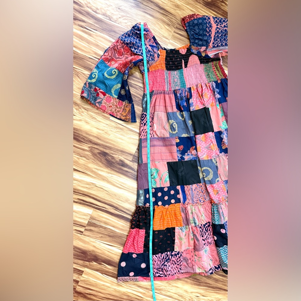 EARTHBOUND Kantha Style Patchwork Maxi Dress NWT - image 7